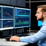 A professional network architect, focused, wearing a modest business suit, seated at a sleek modern desk in a high-tech office with large display monitors. The screens show intricate virtual network diagrams, cloud service dashboards with icons for AWS, Azure, and GCP, and lines of code (Python/Terraform). The lighting is bright and professional. The subject is fully clothed, appropriate attire, safe for work, professional, modest clothing, perfect anatomy, correct proportions, natural pose, well-formed hands, proper finger count, natural body proportions, high-quality, ultra-detailed professional photography.