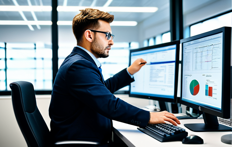 **

A network engineer in a modern office environment, fully clothed in professional attire, working with automated network management software on a computer. The scene depicts efficiency and streamlined workflow. Safe for work, appropriate content, perfect anatomy, natural proportions, professional setting, modest clothing.

**