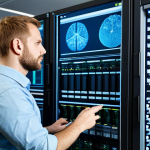 네트워크 관리자 연봉 협상 팁 - Focused on Skill & Expertise**

"A professional network administrator, fully clothed in a modern off...