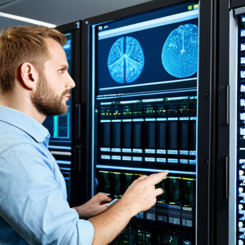 네트워크 관리자 연봉 협상 팁 - Focused on Skill & Expertise**

"A professional network administrator, fully clothed in a modern off...