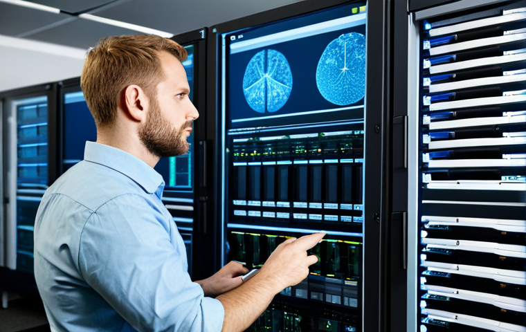 네트워크 관리자 연봉 협상 팁 - Focused on Skill & Expertise**

"A professional network administrator, fully clothed in a modern off...