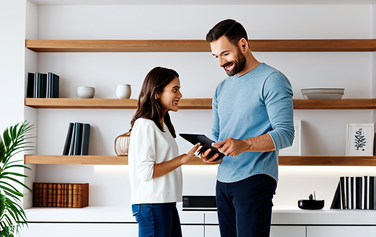 네트워크 성능 최적화 방법 - Wi-Fi Router Placement**

"A modern home interior with a Wi-Fi router strategically placed on a high...
